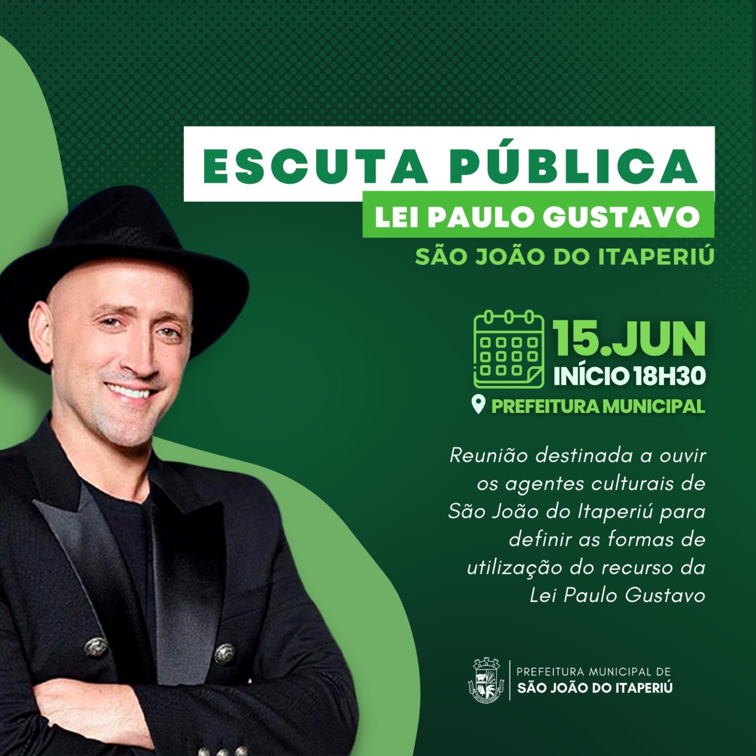 Escuta pública vai definir utilização dos recursos recebidos para o setor cultural