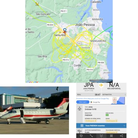 URGENTE: Aeronave passou três horas sobrevoando espaço aéreo – Cantor famoso seria um dos passageiros