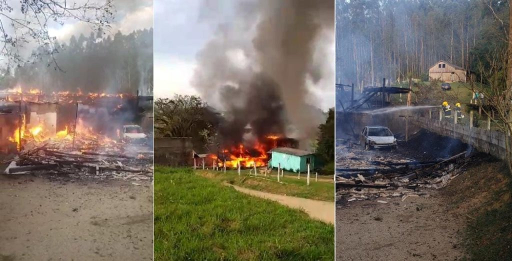 VÍDEO – Família de Santa Catarina perde tudo em incêndio e precisa de ajuda para recomeçar