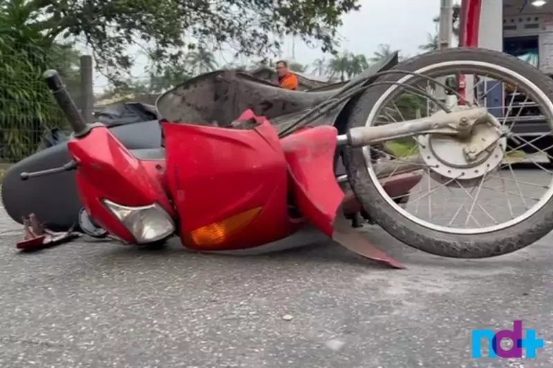 Mulher morre após bater moto contra caminhão em Joinville