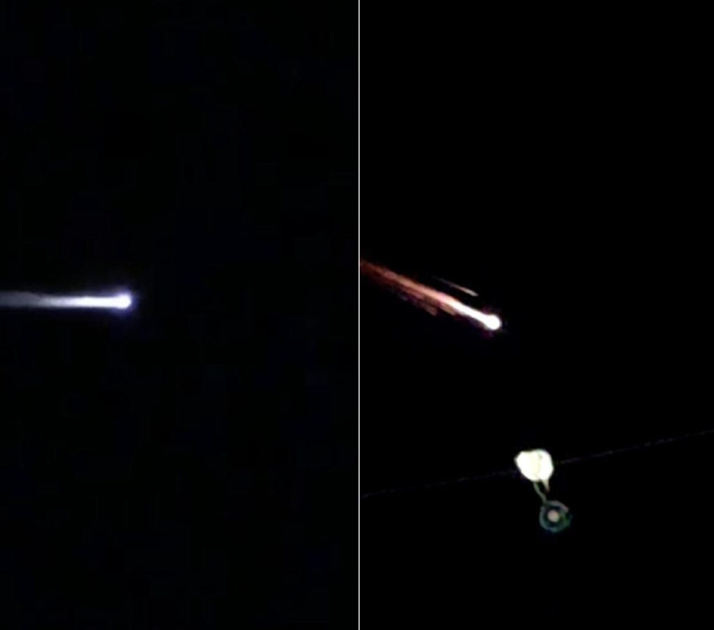 VÍDEO – Objeto luminoso corta o céu do Sul de Santa Catarina e Rio Grande do Sul e assusta moradores