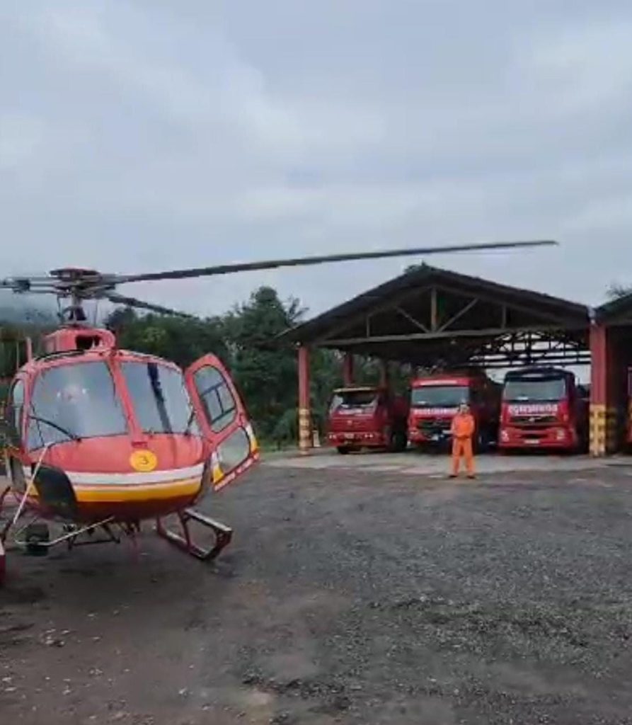 VÍDEO – Arcanjo 03 de Blumenau é acionado para atender ciclista atropelada por caminhão em Ascurra