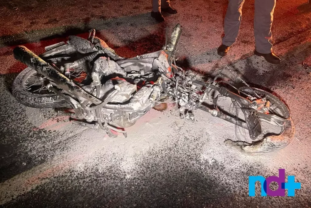 Acidente gravíssimo entre moto e caminhão mata motociclista na BR-280 em Araquari