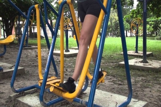 Em Santa Catarina criança tem dedo amputado em academia ao ar livre