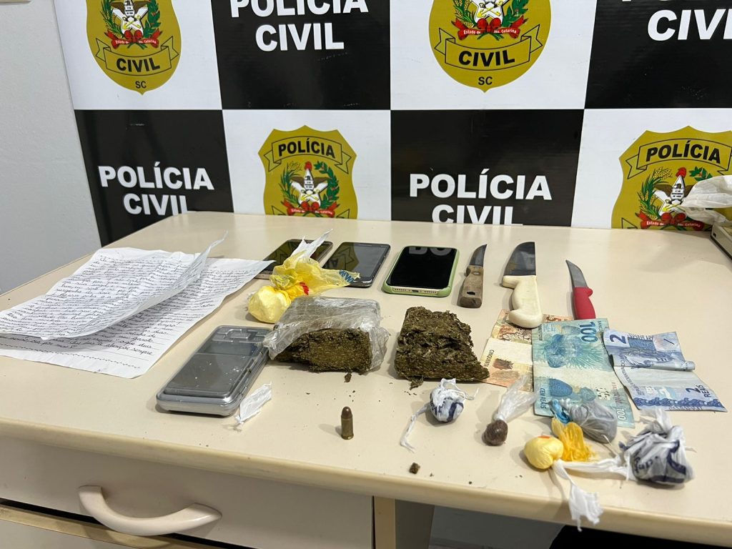 Três são presos por tráfico e associação para o tráfico de drogas no Vale do Itajaí