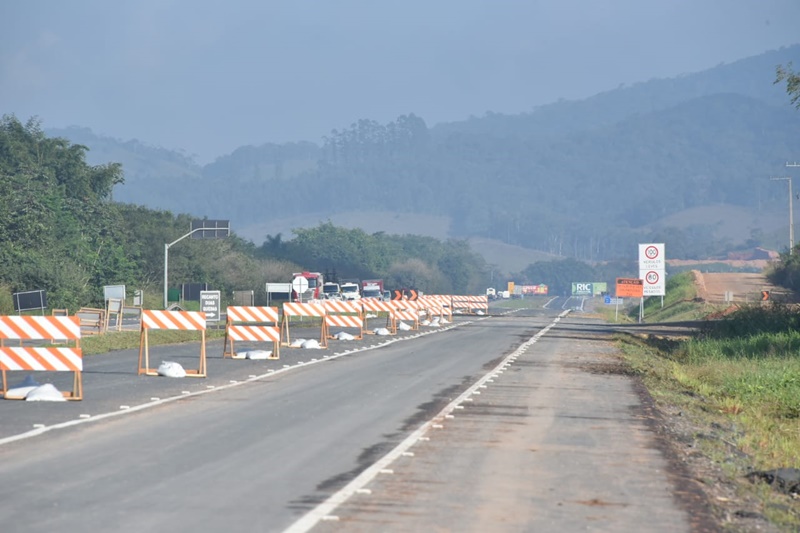 ATENÇÃO – Trecho da BR-470 será interrompido por completo nesta terça-feira, 06