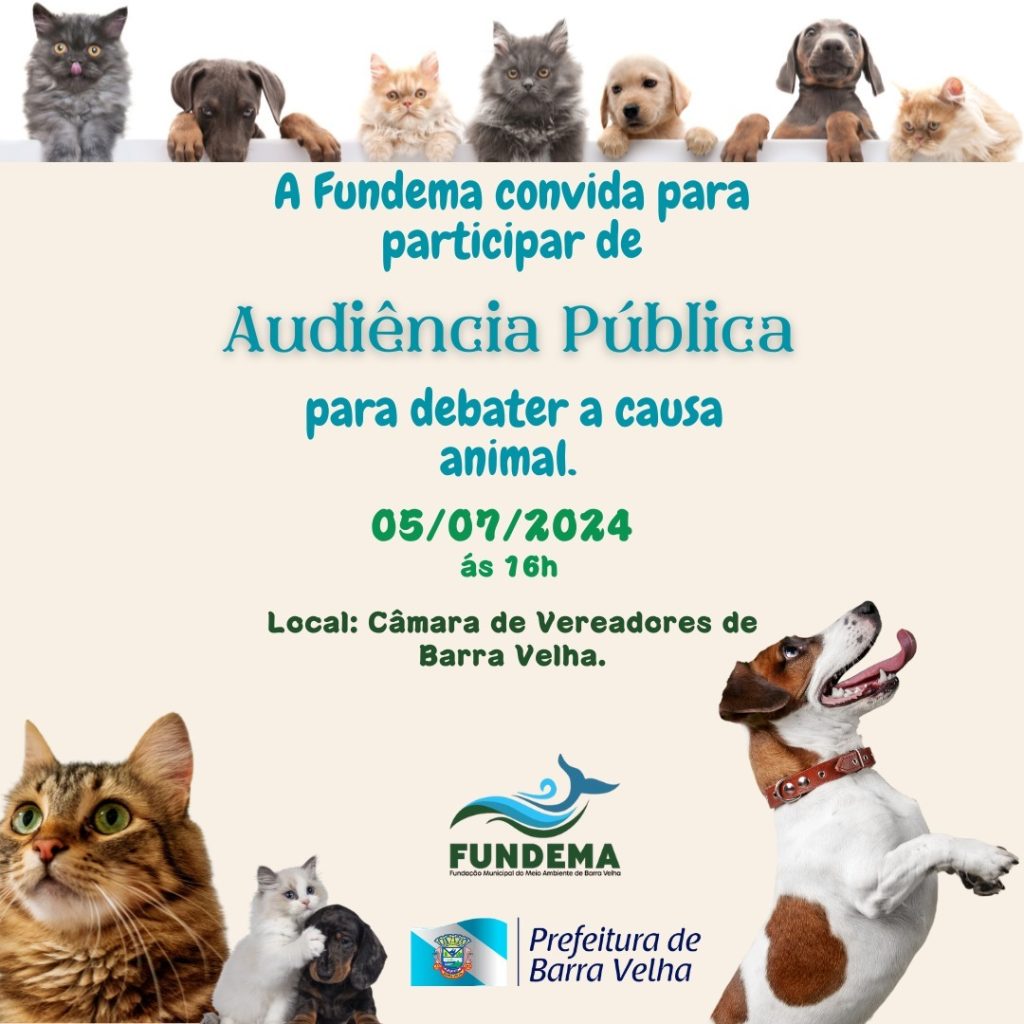 Fundema de Barra Velha realiza audiência pública sobre ‘causa animal’ e convoca população