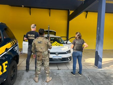 BR-101 – Operação integrada da FICCO de SC e do RS prende mulher com quase 10kg de drogas