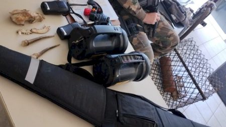 Operação Fauna Silvestre resulta na apreensão de arma de fogo e materiais de caça em SC
