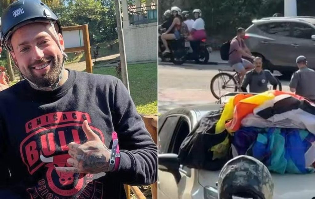 Piloto morre após parapentes se enroscarem no ar