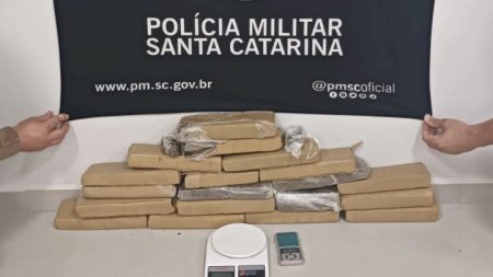 Em SC mais de 13 kg de maconha são apreendidos em casa abandonada