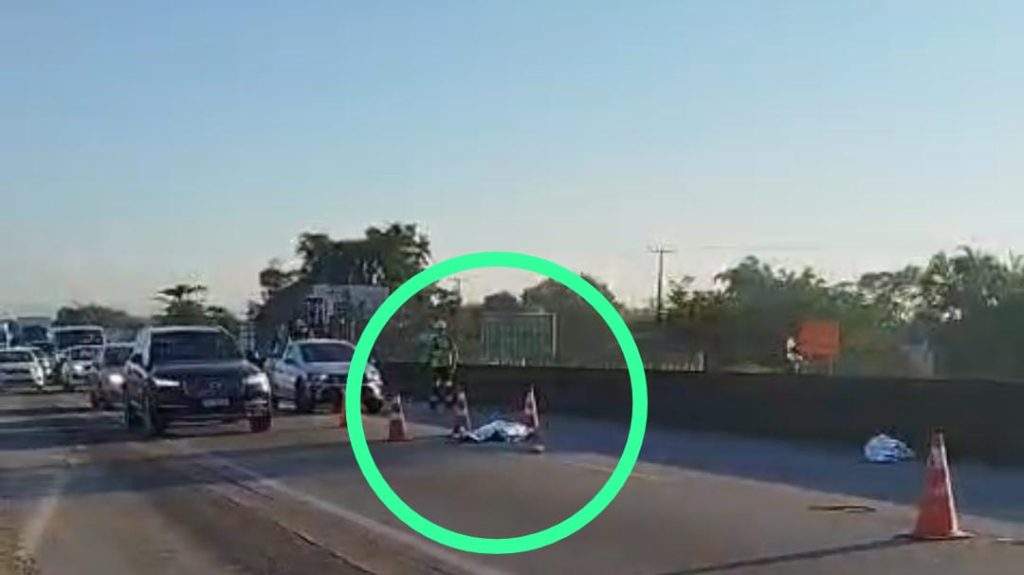 VÍDEO – Pedestre morre atropelado na BR-101