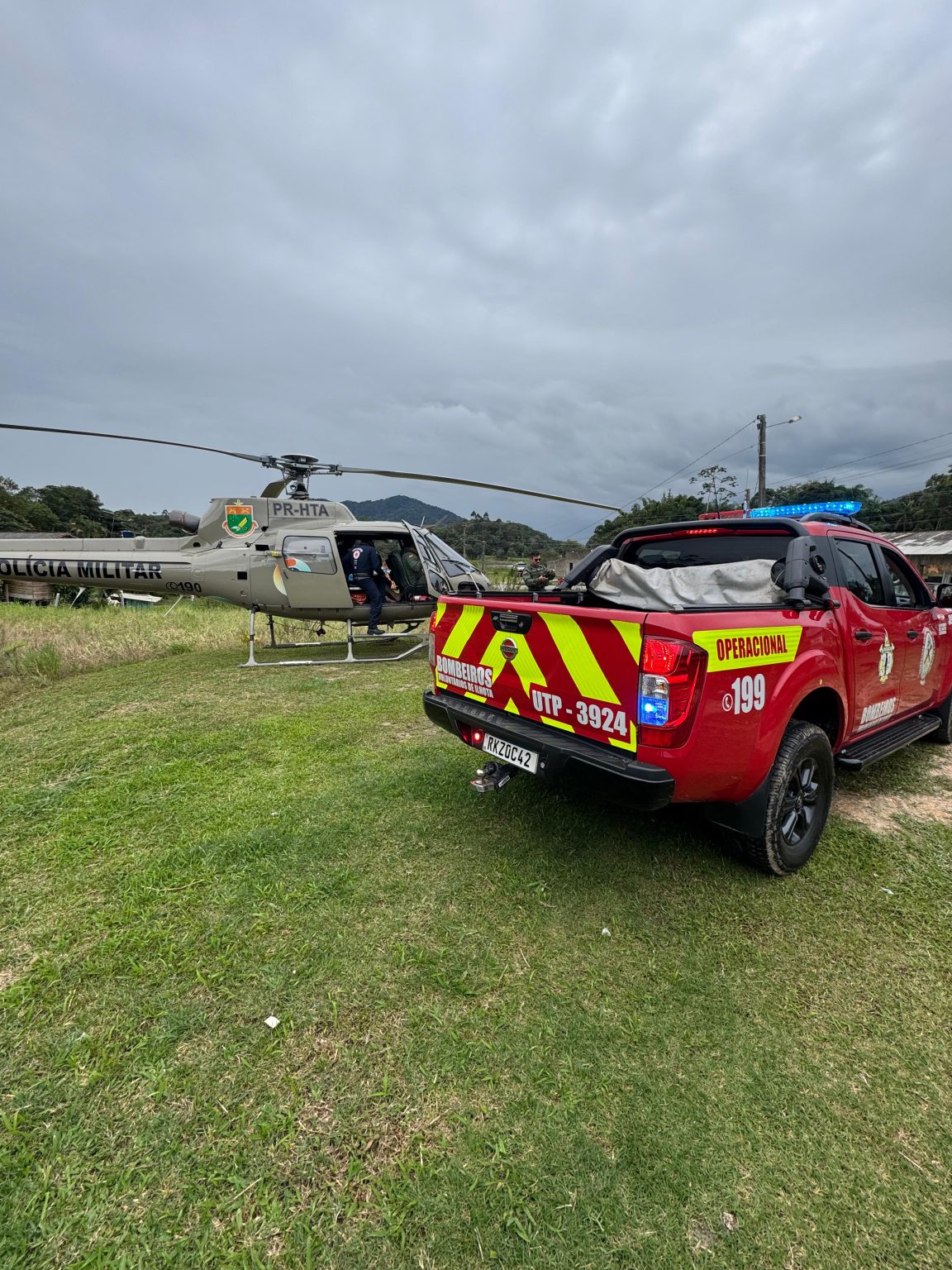 Homem é picado por jararaca e resgatado por helicóptero aeromédico
