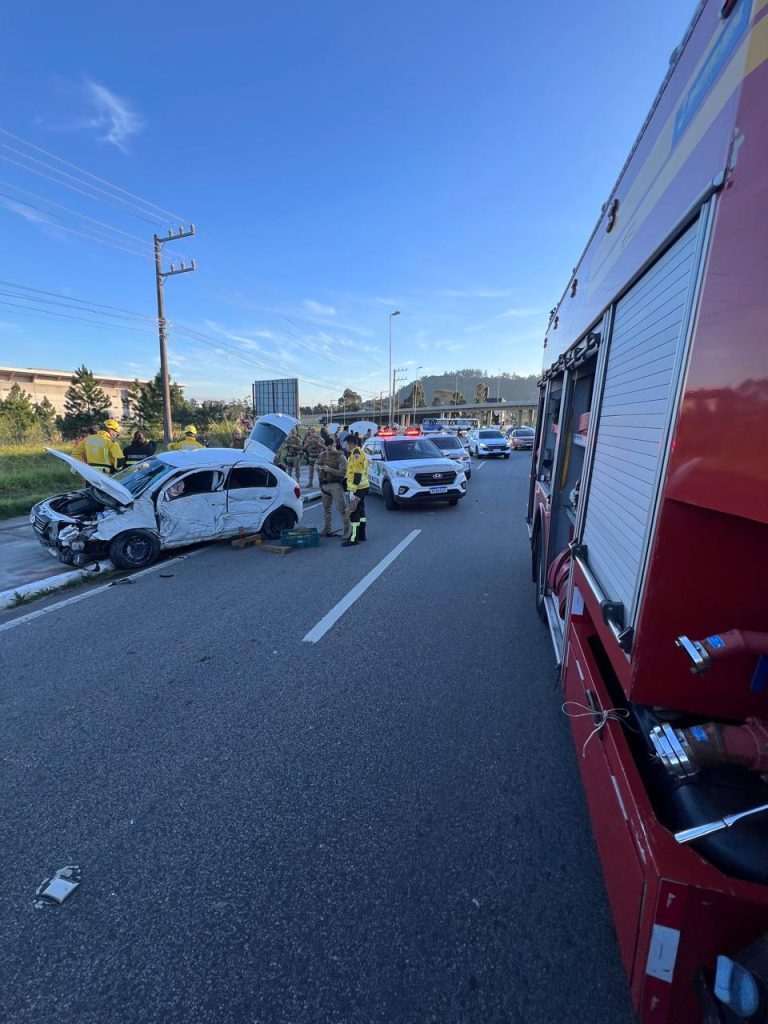 Acidente com vítima fatal mobiliza equipes de emergência