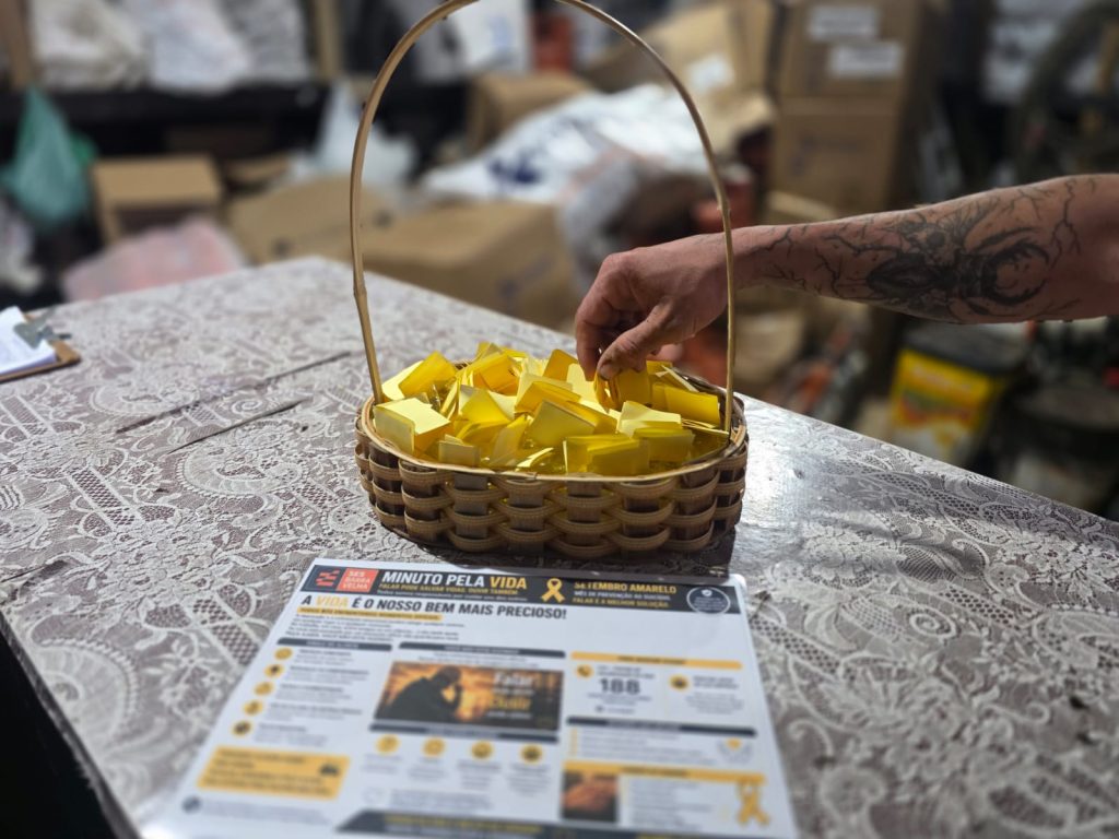 Ação no Sistema de Esgotamento Sanitário de Barra Velha promove cuidado com a saúde mental dos trabalhadores no Setembro Amarelo